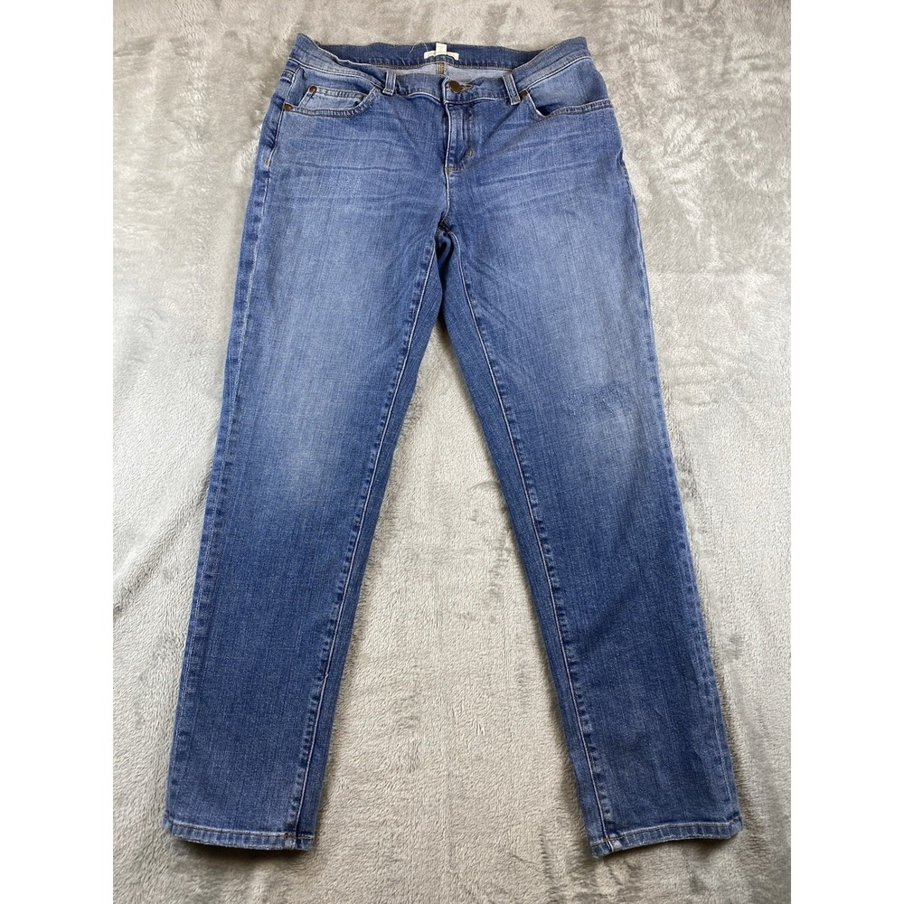 Eileen Fisher Womens Jeans‎ Blue Size 4 Mid Rise Ankle Organic Cotton Blend